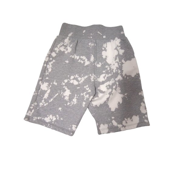 NWOT FRAME Womens Tie-Dye Biker Shorts XS Heather Grey Terry Knit High Rise - Picture 4 of 7